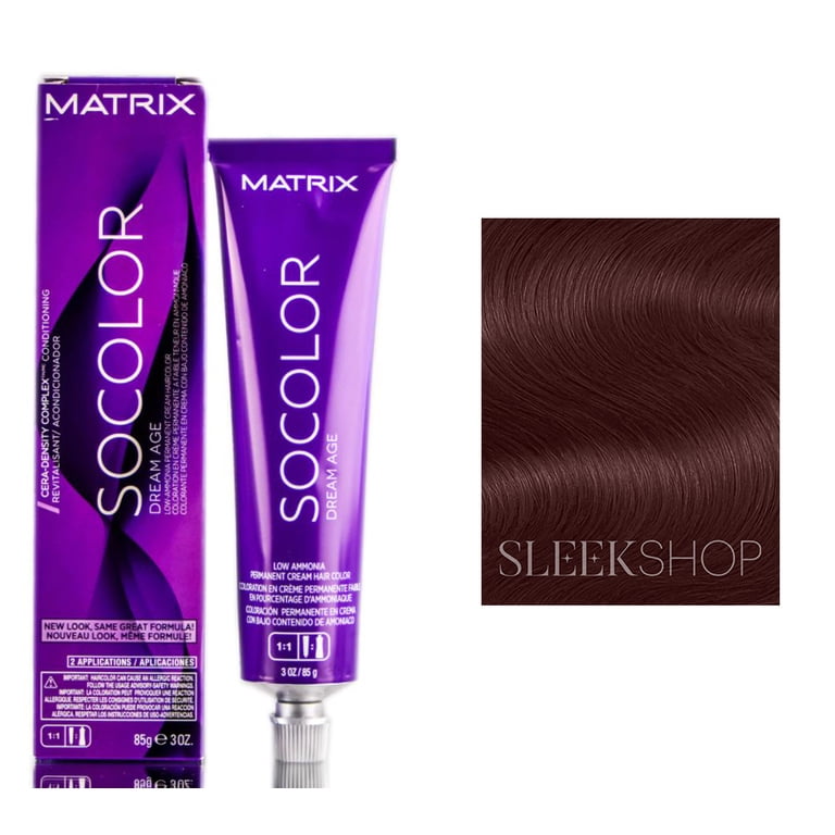 Biolage Matrix SoColor Dream Age Perm Cream Haircolor, 504RB Dark