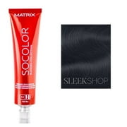Matrix SoColor Permanent Blended Collection Cream Haircolor, 1N, Black Neutral, Pack of 1 w/ Sleek Teasing Comb