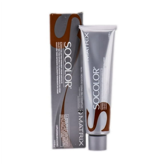 Matrix SoColor Permanent Blended Collection Cream Haircolor - 7CG - Dark Copper Gold Blonde - Pack of 1 with Sleek Comb