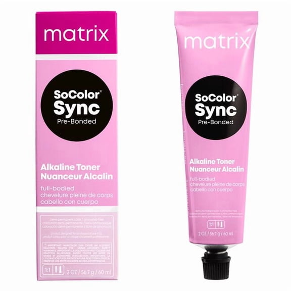 Matrix SoColor Sync Pre-Bonded  Alkaline Toner Full-Bodied 2 oz-4P Dark Brown Pearl