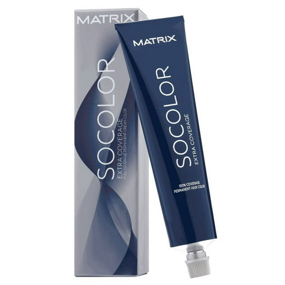 Matrix Socolor Extra Coverage LARGE Haircolor (3 oz) - 507R Dark Blonde Red Extra Coverage - Pack of 2 with Sleek Comb
