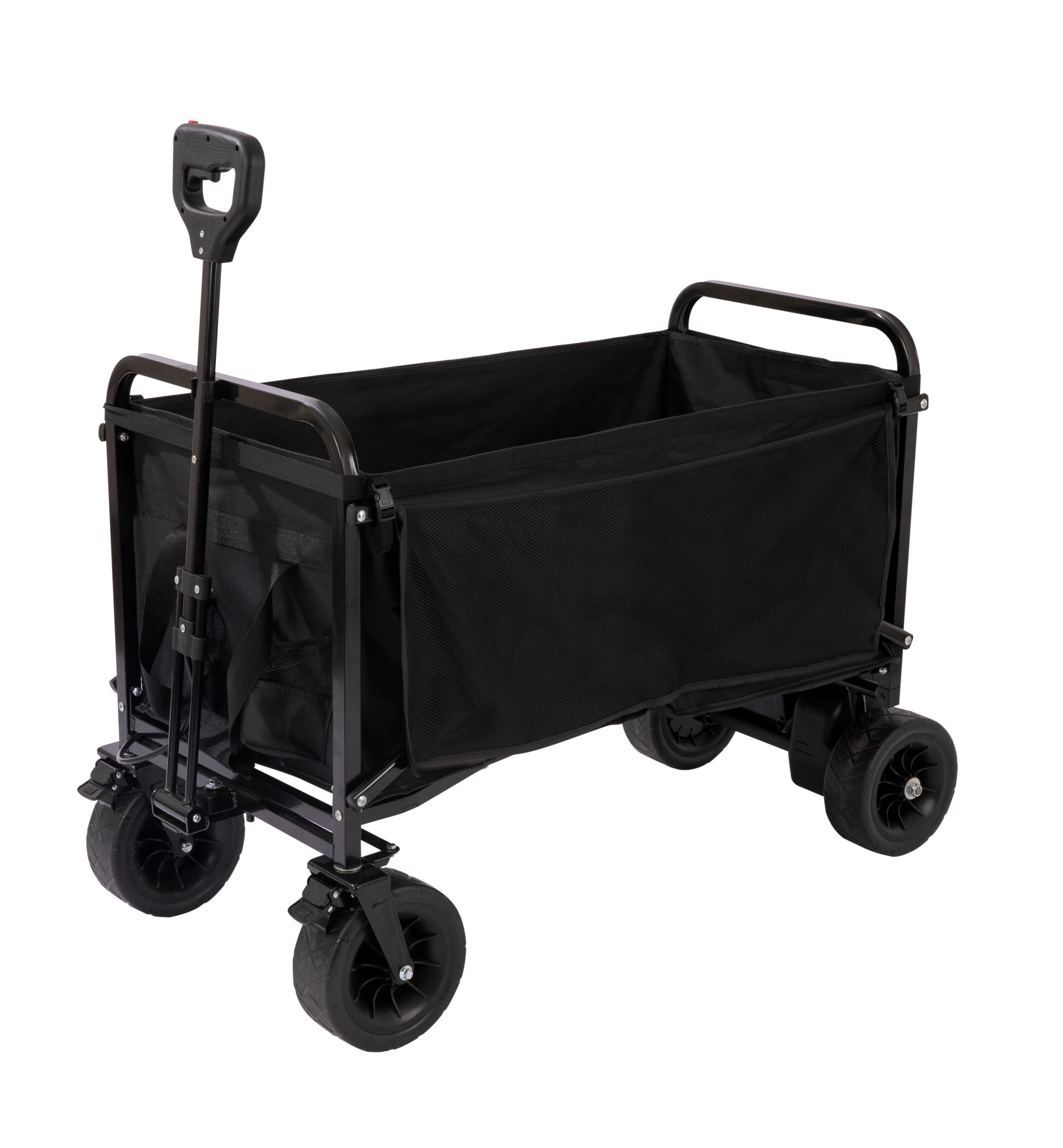 M8TRX SPORTS EA100 Electric Power Assist Wagon, 225 lb Heavy Duty Foldable Utility Cart with 24V Battery Motor Drive, Variable Speed Trigger, USB Charging, Camping Beach Garden Wagon