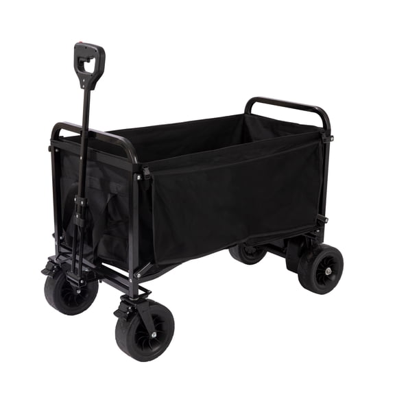 M8TRX SPORTS EA100 Electric Power Assist Wagon, 225 lb Heavy Duty Foldable Utility Cart with 24V Battery Motor Drive, Variable Speed Trigger, USB Charging, Camping Beach Garden Wagon