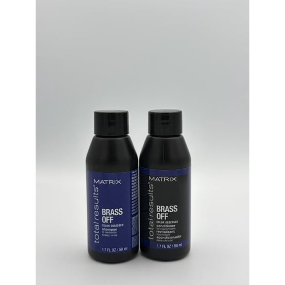 Matrix Total Results Brass Off Color Obsessed Shampoo and Conditioner 1.7 FL OZ. Set
