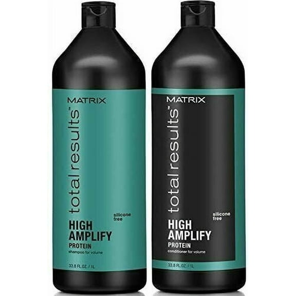 Matrix Total Results - HIGH AMPLIFY Volumizing Shampoo & Conditioner Set 33.8 OZ 1 Liter Each
