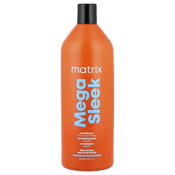 Matrix Mega Sleek Conditioner, Shea Butter, 33.8 fl oz ( 1 l)