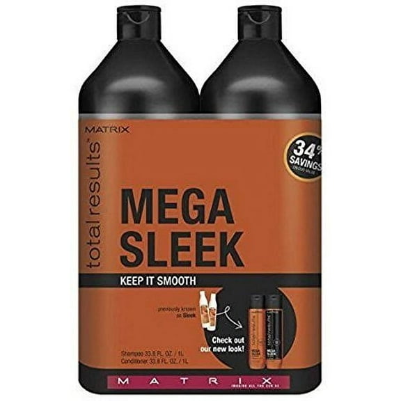 Matrix Total Results Mega Sleek Shea Butter Shampoo & Conditioner Duo 33.8 oz Each