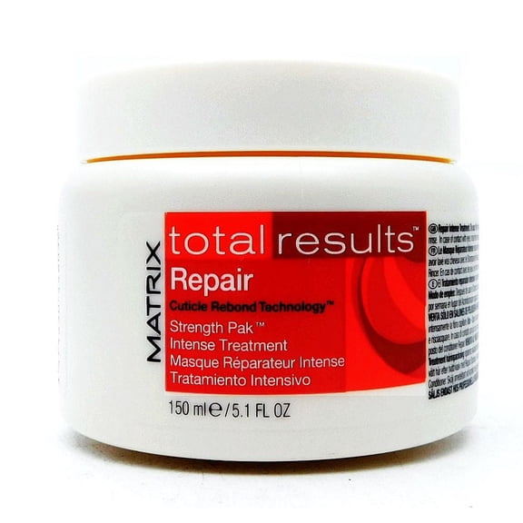 Matrix Total Results Repair Cuticle Rebond Treatment Strength Pak Intense Treatment 5.1 Fl Oz.
