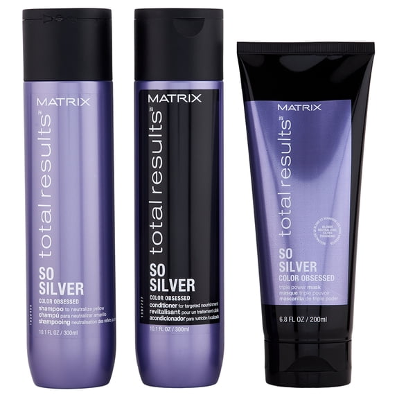 Matrix Total Results So Silver Shampoo & Conditioner 10.1 oz + Mask 6.7 oz