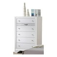 thumbnail image 1 of Matrix Traditional Style 5 Drawer Chest in White color made with Wood, 1 of 5