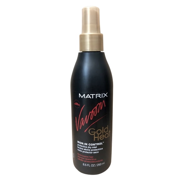 Matrix Vavoom Golden Heat Iron in Control Protective Dry Mist Thick & Coarse Hair 8.5 OZ