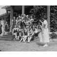 thumbnail image 1 of Matron points at Young Girls sitting on the steps of the beach house in DC Poster Print (18 x 24), 1 of 3