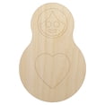 thumbnail image 1 of Matryoshka Babushka Russian Nesting Stacking Doll Wood Shape Unfinished Piece Cutout Craft DIY Projects - 4.70 Inch Size - 1/8 Inch Thick, 1 of 7