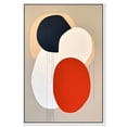 thumbnail image 1 of Matryoshka Doll Retro Contemporary Abstract Canvas Wall Art by Notoriart, White Floater Frame, 16"x24", 1 of 7