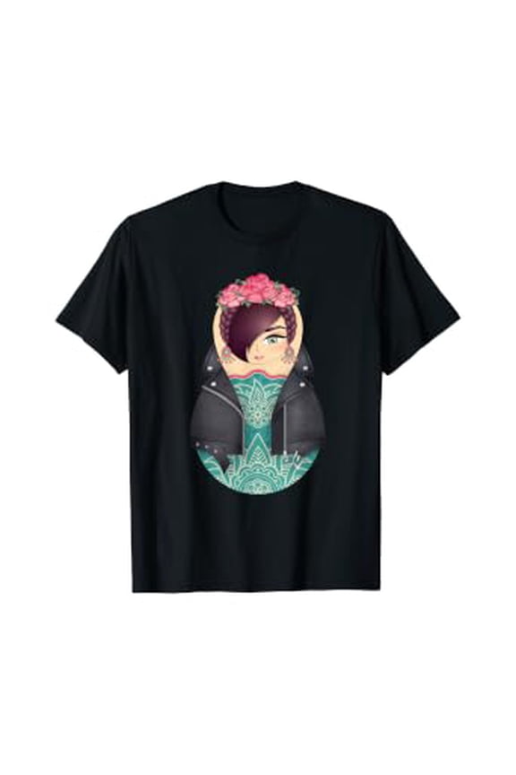 Matryoshka Frida / Boho-Chic / Bohemian / Rockabilly T-Shirt