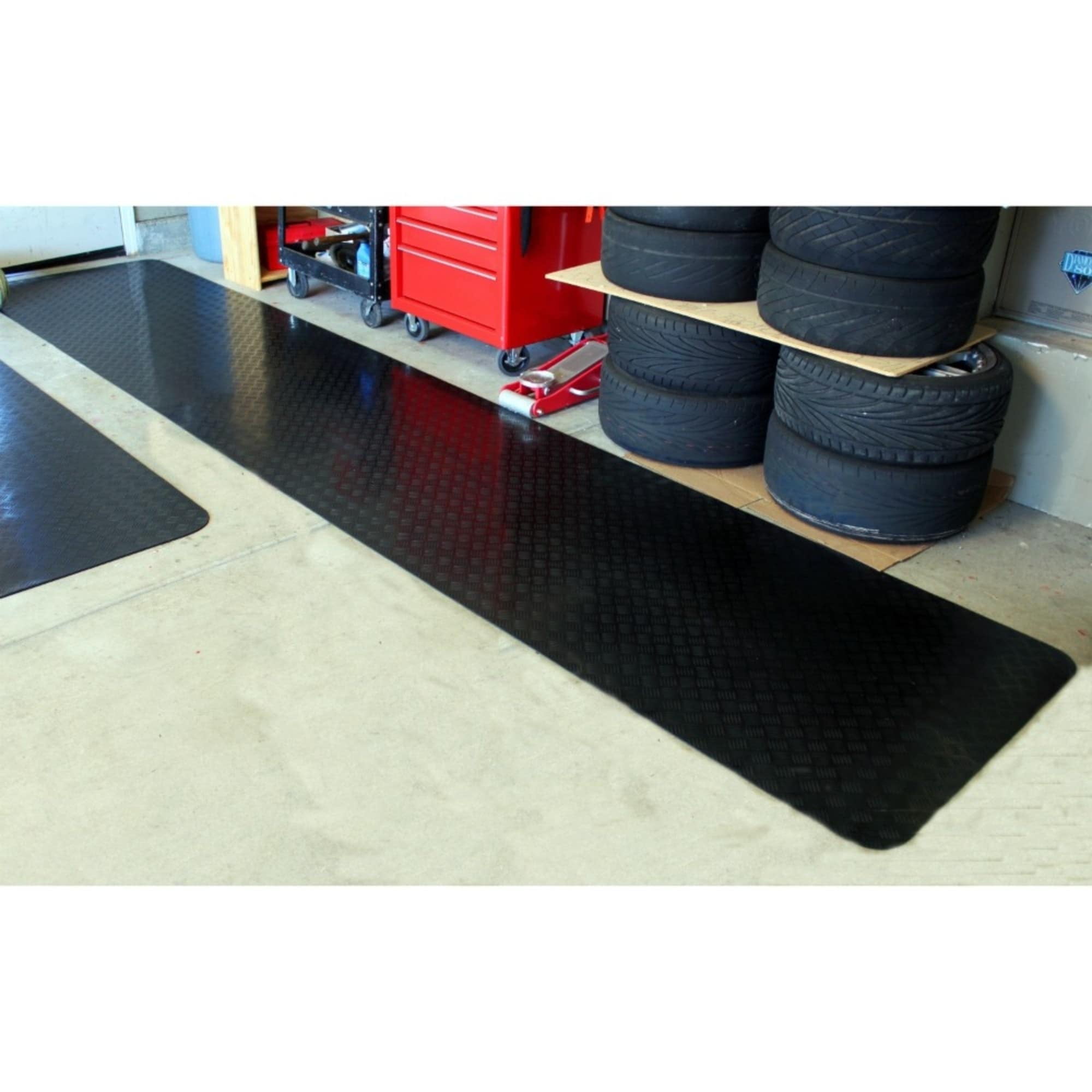Mats Inc. Black Garage Floor Protection Utility Mat - 3'x15