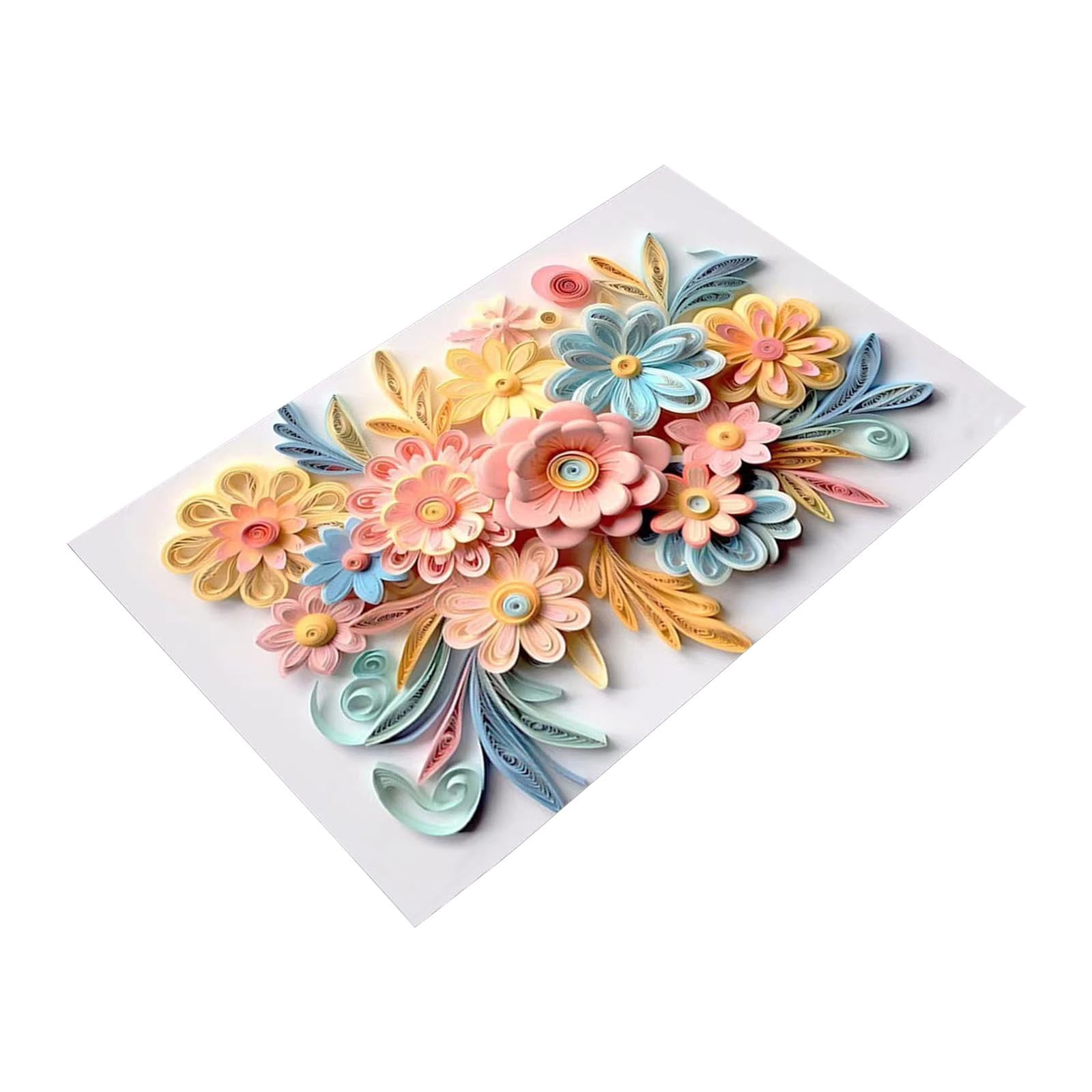 Mats for Toilet Flower Soft Diatom Mud Floor Mat Bathroom Water ...