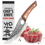 Matsato® | Chef Knife for Cutting, Boning & Chopping. Stainless Steel Knife for Balance & Control.