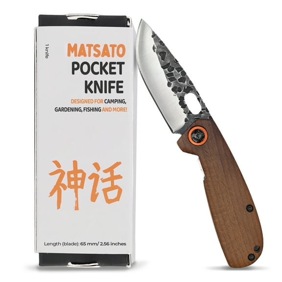 Matsato Folding Pocket Knife  EDC Compact Folding Knife for Camping, Fishing, Hiking, and Outdoor