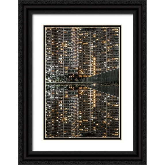 Matsubara, Hiroki 23x32 Black Ornate Wood Framed with Double Matting Museum Art Print Titled - Mirror World