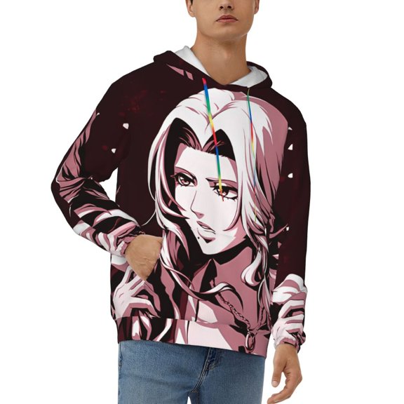 Matsumoto Rangiku Men's Hoodie Graphic Printed Long Sleeve Drawstring Hooded Sweatshirt Unisex Adult Pullover Tops Outerwear
