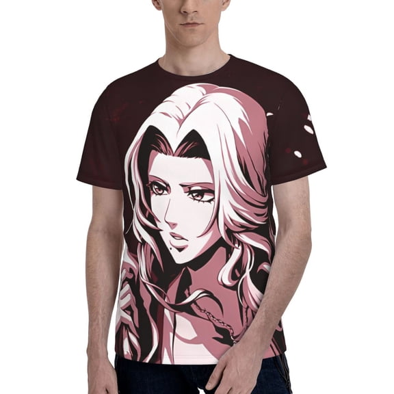 Matsumoto Rangiku Men's T-Shirt Graphic Print Crew Neck Unisex Short Sleeve Hip Hop Adults Tees Top Streetwear