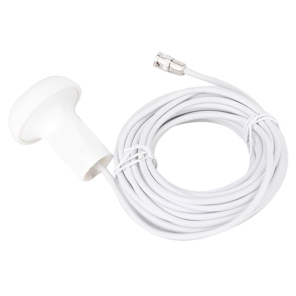 Matsutec HA-017 GPS Antenna Outdoor 10m / 32.8ft Cable Onboard Receiver with TNC Connector for Car and Marine Navigation Systems White