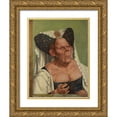 thumbnail image 1 of Matsys, Quentin 25x32 Gold Ornate Wood Framed with Double Matting Museum Art Print Titled - The Ugly Duchess, 1 of 4