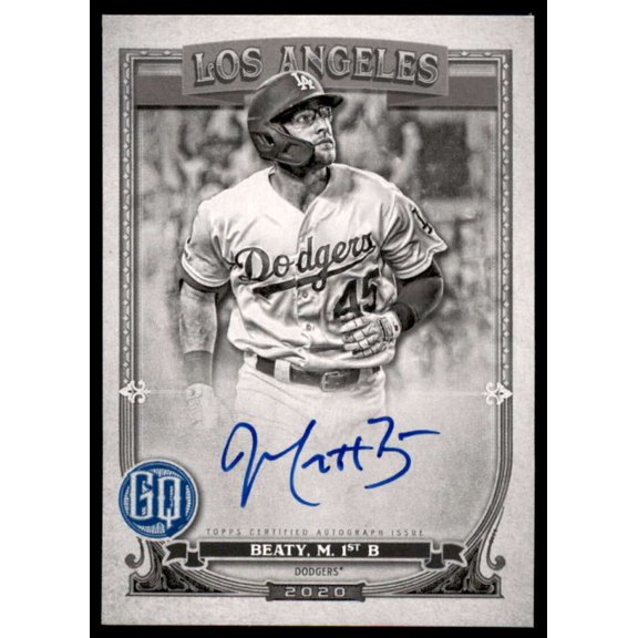 Matt Beaty Rookie 2020 Topps Gypsy Queen Autographs Black and White #GQAMBE