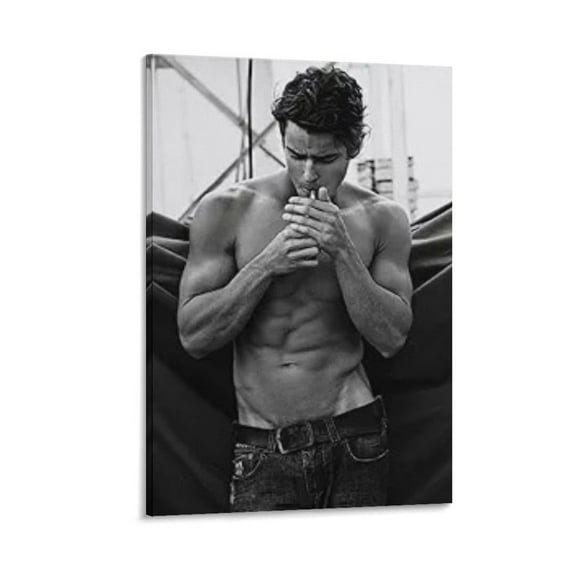 Matt Bomer Poster Canvas Art Poster and Wall Art Picture Print Modern Family bedroom Decor Posters 12x18inch(30x45cm)