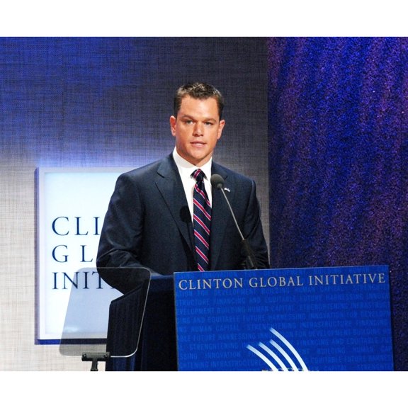 Matt Damon At A Public Appearance For 2009 Annual Meeting Of The Clinton Global Initiative
