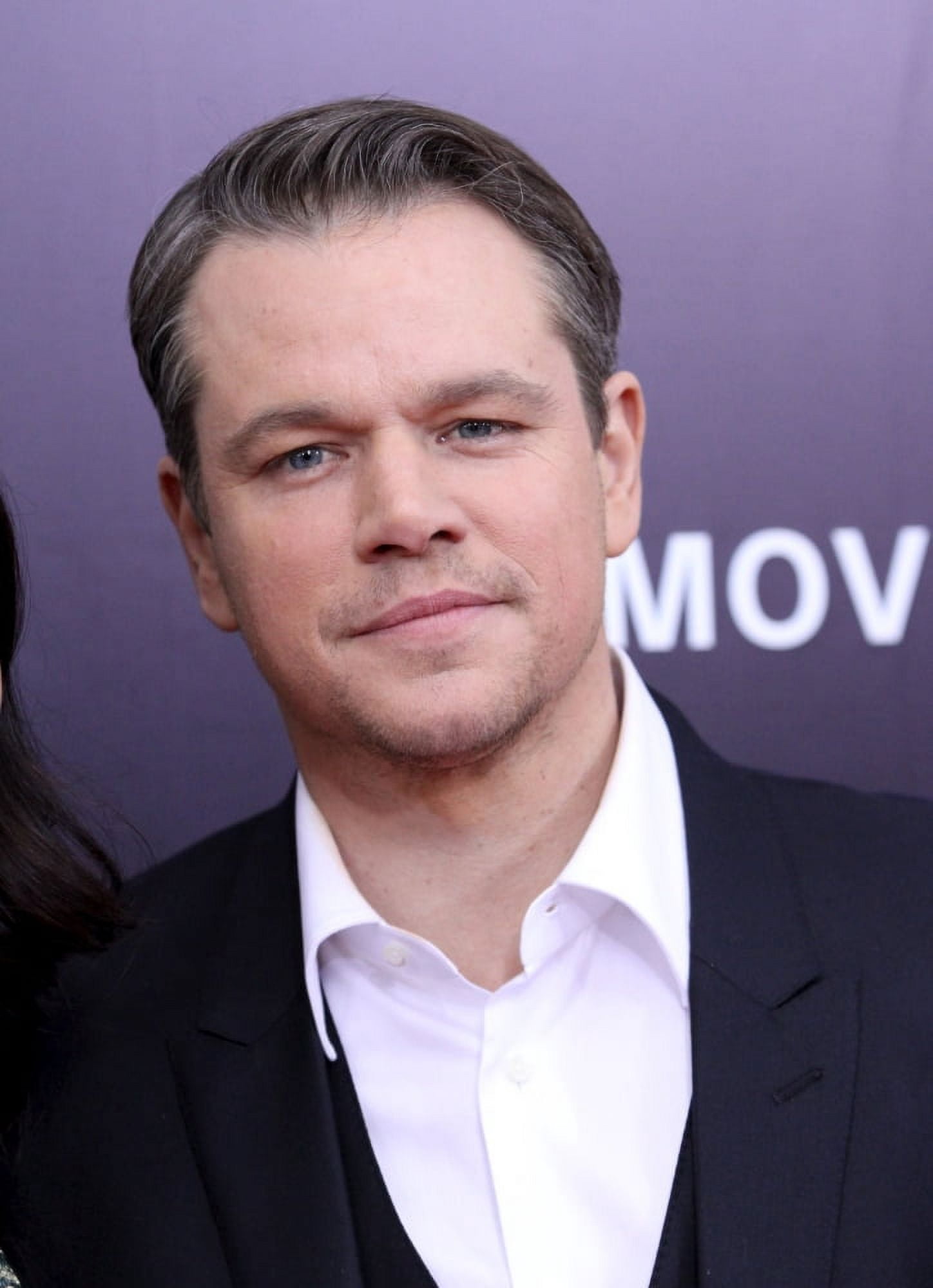 Matt Damon At Arrivals For The Monuments Men Premiere Canvas Art - (16 x 20)