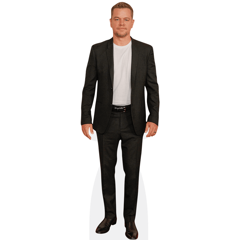 Matt Damon (Black Jacket) Lifesize Cardboard Cutout Standee