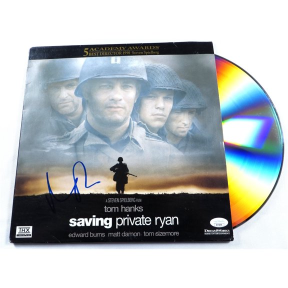 Matt Damon Signed Autographed Laserdisc Cover Saving Private Ryan JSA AV72054