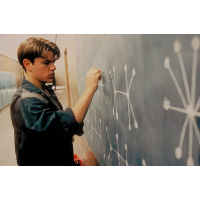 Matt Damon in Good Will Hunting Math equation on blackboard 24x36 ...