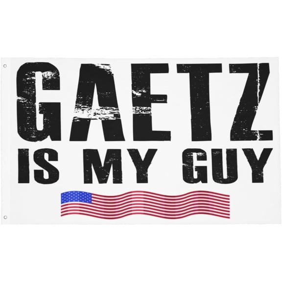 Matt-Gaetz-Is-My-Guy Gifts For Women Men Black Flag 3x5 Feet Banner Funny Flags for Room With 2 Brass Groments for College Dorm Room Decor Mom Gifts from Daughter/Kids/Son - Mothers Day Gifts for Mom