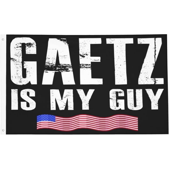 Matt-Gaetz-Is-My-Guy Gifts For Women Men Black Flag 3x5Ft for College Dorm Room Decor Flags with 2 Brass Grommets for Bedroom Wall Mothers Day Gifts for Mom - Fathers Day Gift for Dad Birthday Gifts