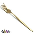 thumbnail image 1 of Matt Gold Dinner Forks 6 Piece, Stainless Steel 8.4'' Forks Silverware Set, Dessert Forks, Table Forks, Salad Forks for Home, Kitchen or Restaurant, Dishwasher Safe, 1 of 7