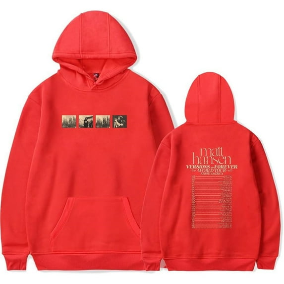 Matt Hansen Versions of Forever Tour Merch Hoodie Pockets Drawstring Unisex Hooded Sweatshirt Fashion Clothing