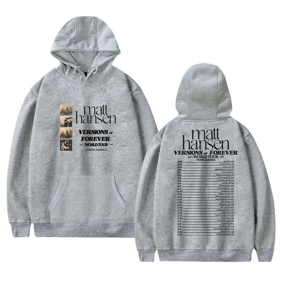 Matt Hansen Versions of Forever Tour Merch Hoodies Women Men Casual Long Sleeve Sweatshirt Fashion Clothes