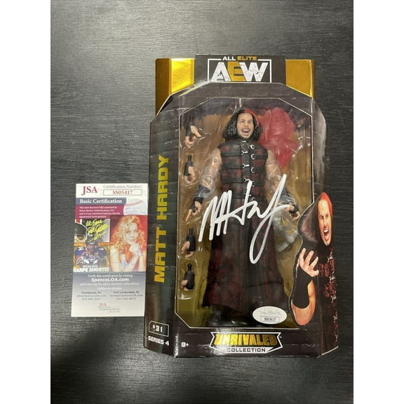 Matt Hardy signature AEW Figure JSA Authentication
