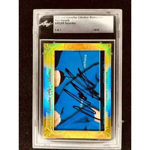 Matt Kenseth 2016 Leaf Masterpiece Cut Signature certified autograph card 1/1 JSA NASCAR
