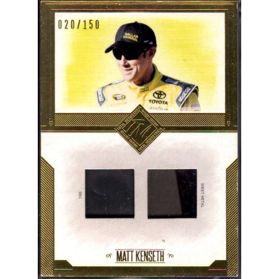 Matt Kenseth Card 2014 Total Memorabilia Dual Swatch Gold #TMMK