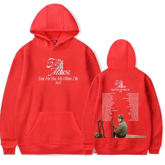 Matt Maltese Tour For You My Whole Life 2025 Hoodies Merch Women Men Long sleeve Fashion Casual Hooded Sweatshirts
