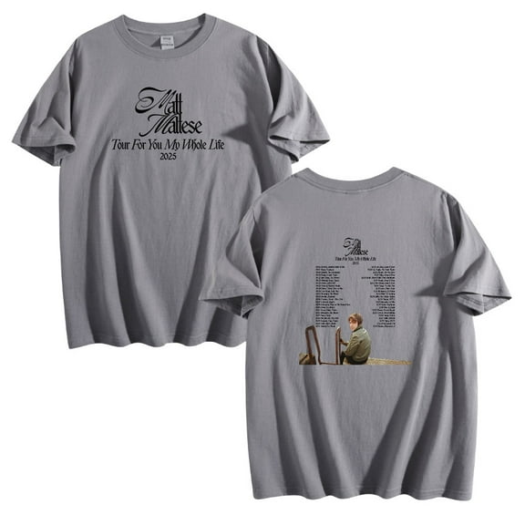 Matt Maltese Tour For You My Whole Life 2025 Men/Women T-Shirt Summer Streetwear Harajuku Tshirt Shirt Short Sleeve