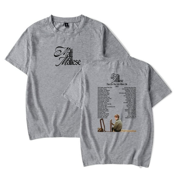 Matt Maltese Tour For You My Whole Life 2025 T-Shirt Women Men Crewneck Casual Short Sleeve Tee