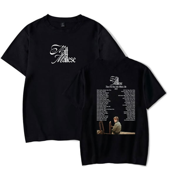 Matt Maltese Tour For You My Whole Life 2025 T-Shirt Women Men Crewneck Casual Short Sleeve Tee