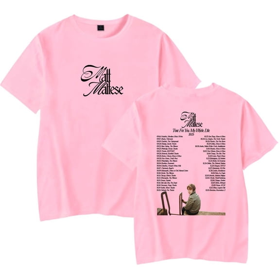 Matt Maltese Tour For You My Whole Life 2025 T-Shirt Women Men Crewneck Casual Short Sleeve Tee