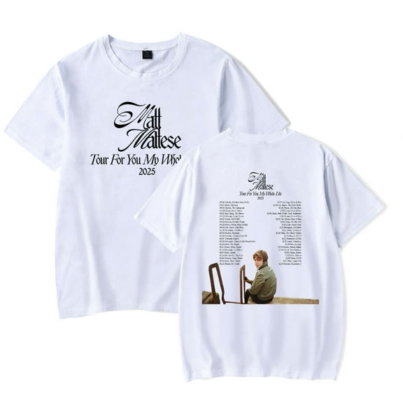 Matt Maltese Tour For You My Whole Life 2025 T-Shirts Merch Women Clothes Trend Casual Short Sleeve Top