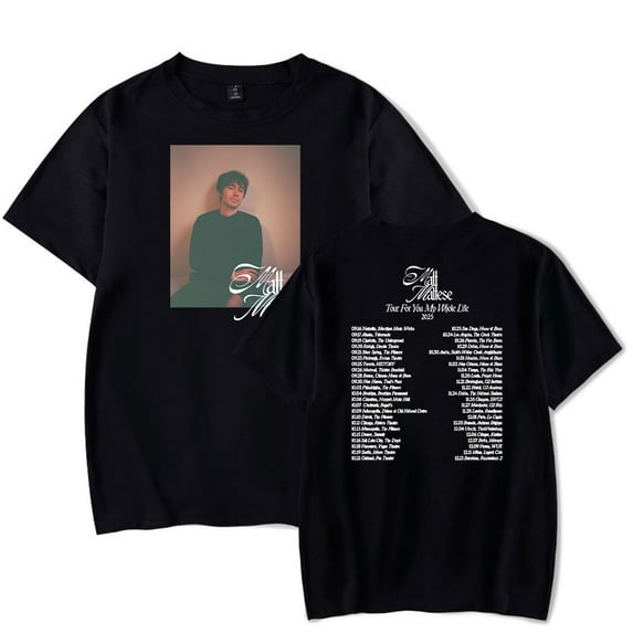 Matt Maltese Tour For You My Whole Life T-Shirts Merch Unisex Fashion Short Sleeve Tees Crew Neck Tops